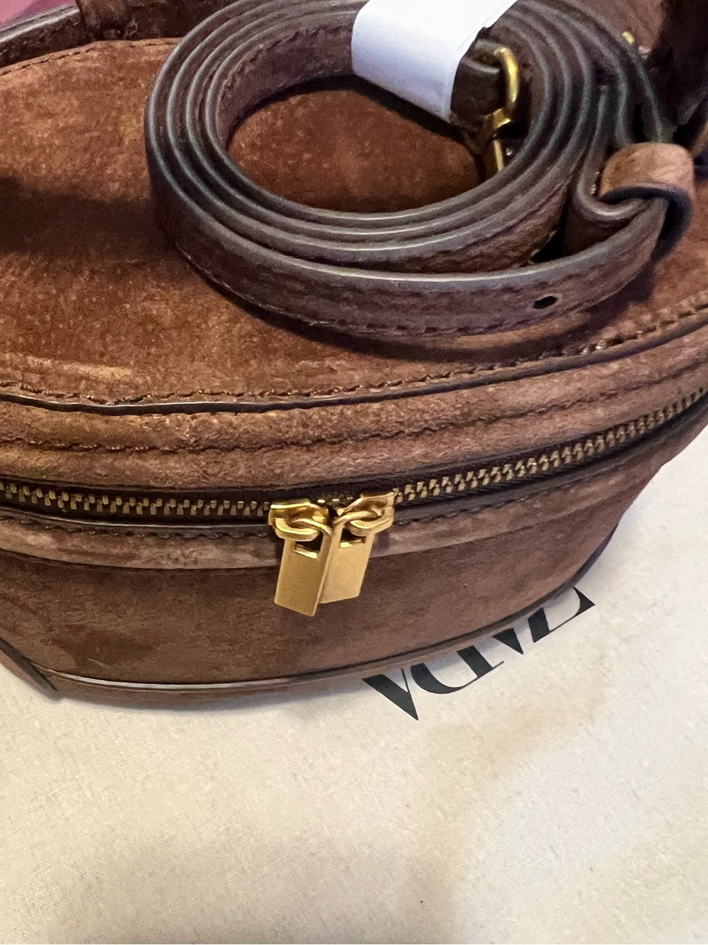 Zara Brown Leather Vanity Bag - NWT - Picture 7 of 10
